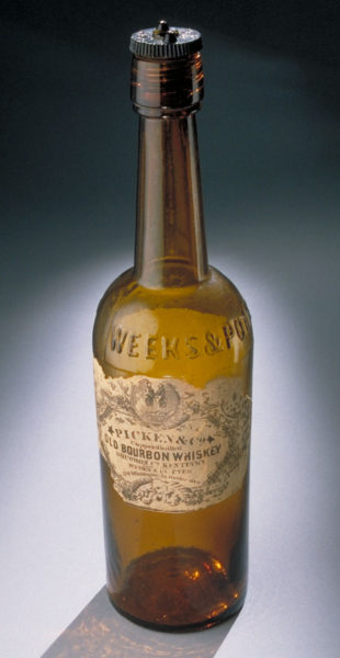 Bourbon-bottle_from_Gettysburg